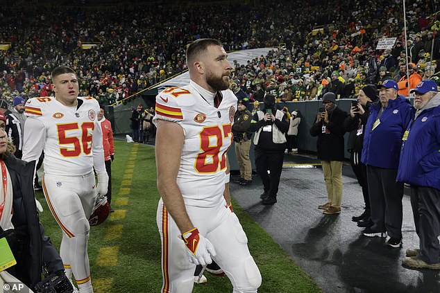 Kelce hauled in just four catches for 81 yards on a night when the Chiefs offense was stagnant