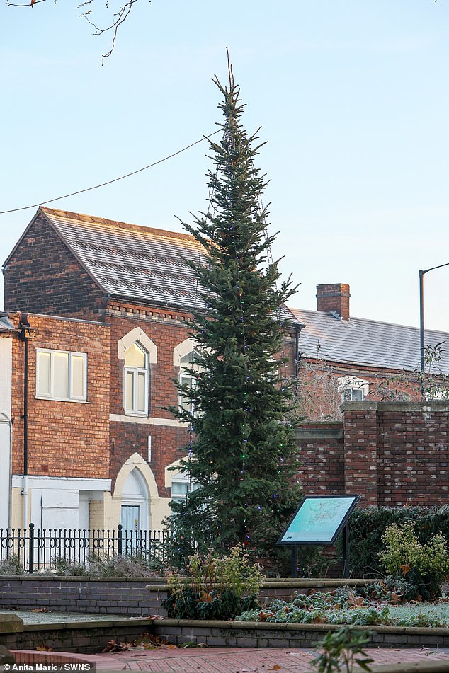 Walsall Council defended the tree, saying they were using 'more sustainable' spruce this year