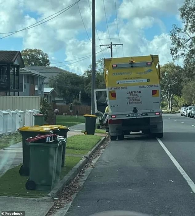 The staffer's helping hand is part of a Moreton Bay Council service that helps residents with physical disabilities in the community who need help collecting their bins