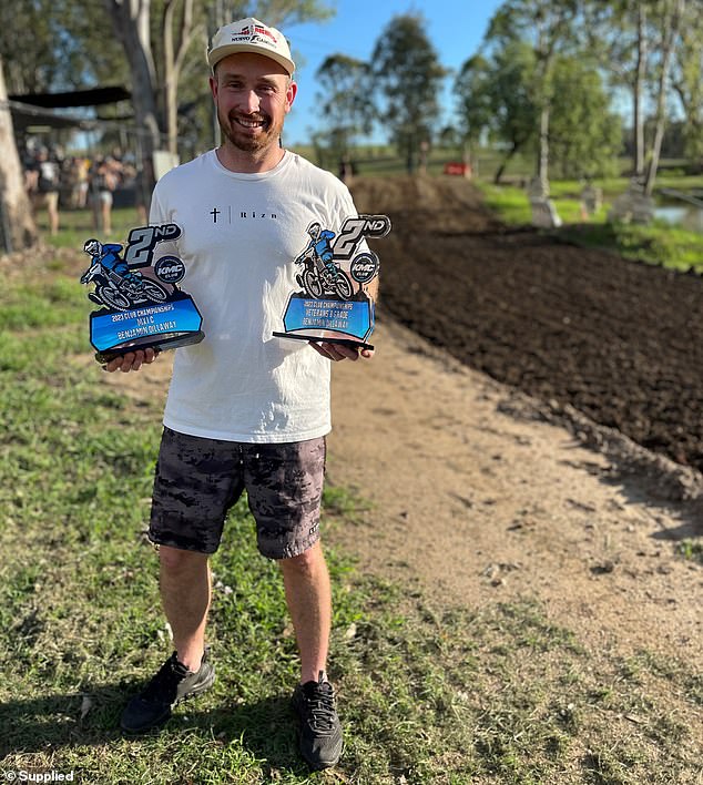 Ben Dillaway - who is a motocross champion in his spare time - tried to rally support and help Brittany Higgins in the wake of the rape allegations.