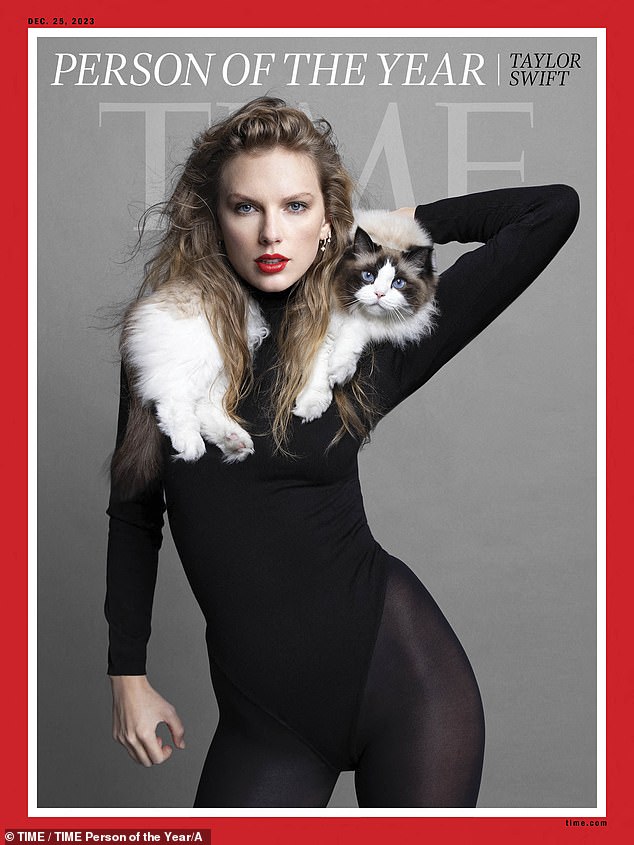 Swift was named Time Magazine's Person of the Year on Wednesday