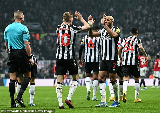 Joelinton looked a very different player to the one who struggled under Steve Bruce