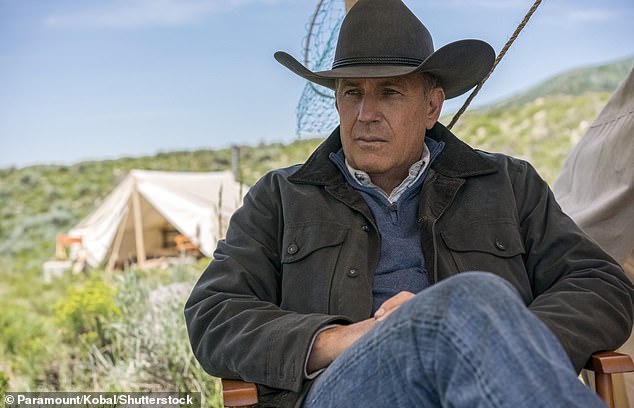 Rumors: The actors' romance stems from concerns that series patriarch Kevin Costner will leave the show to focus on other passion projects;  still from Yellowstone