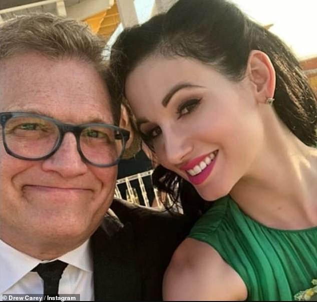 The Price is Right presenter Drew Carey, 65, dated Harwick for two years before the pair split in 2018 - eight years after she broke up with Pursehouse, who was also a comedian