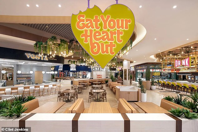 There is also an 'Eat Your Heart Out' food hall with 11 mini restaurants, stalls and bars