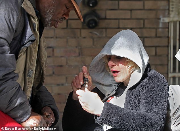 Drug addicts using openly in San Francisco's Tenderloin District - Fentanyl is the leading cause of drug overdose deaths in the United States, as well as in San Francisco