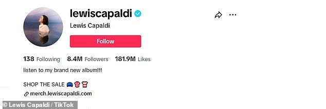 As many as 8.4 million fans follow Scottish hitmaker Someone Like You on the social media platform with his entertaining videos attracting a whopping 182 million likes