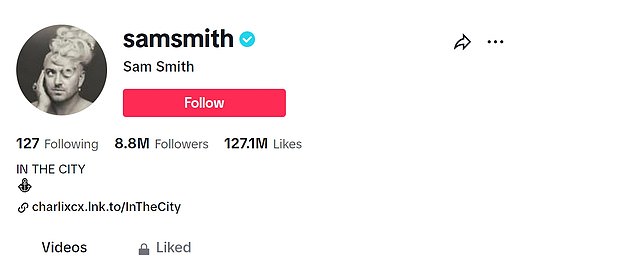 Sam, 31, born in London, has 8.8 million followers - more than Lewis - but they have racked up fewer likes, with figures of 127.1 million.