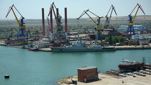 The Askold is a Karakurt warship from Project 22800, and three are being built at the Russian-occupied shipyard