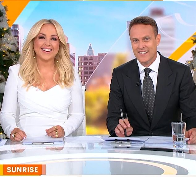 Natalie Barr unexpectedly left her post at the Sunrise desk on Tuesday morning, leaving Monique Wright (left) to fill in with co-host Matt Shirvington (right).