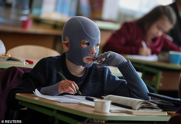 The schoolboy has returned to classes and the company of his peers in Ukraine after being treated at a specialized German clinic