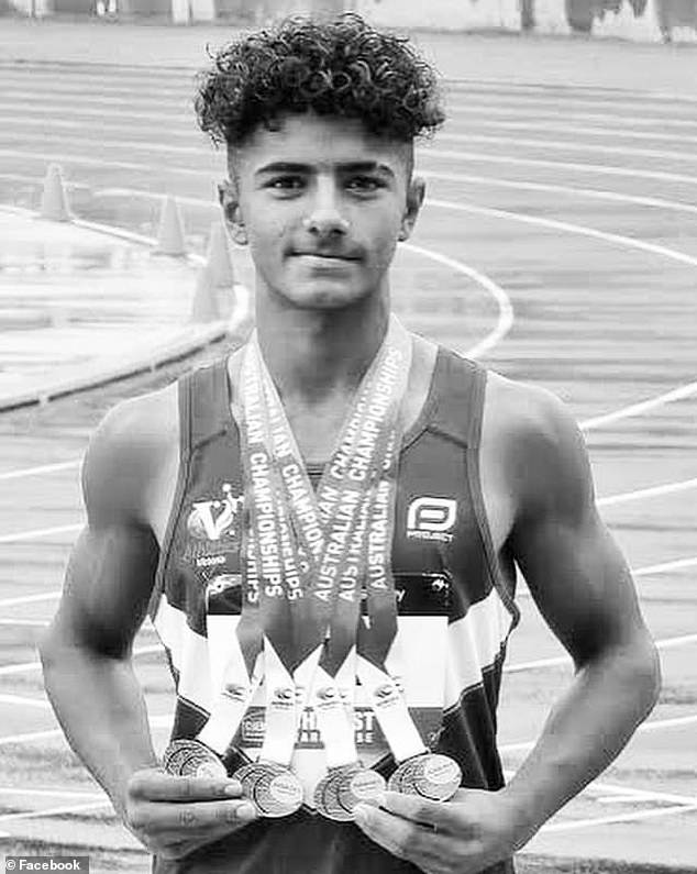 Photos of Zulqarnain (pictured) wearing medals and proudly holding trophies have flooded social media as the close-knit athletics community comes to terms with his death