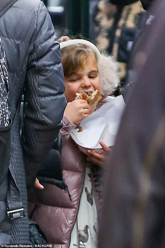 Yum!  His little girl enjoyed a cheesesteak served by Cooper