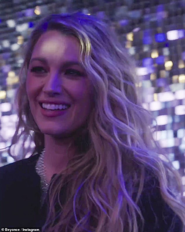 Supporting: Blake Lively (seen above) at the London premiere of Renaissance: A Film by Beyonce earlier this month