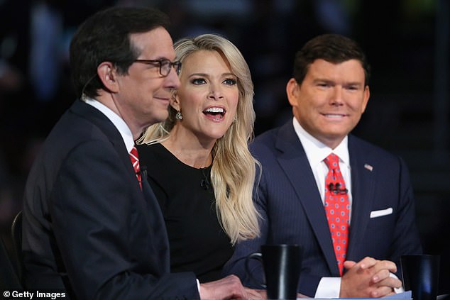 Chris Wallace, Megyn Kelly and Bret Baier moderate the first primetime Republican presidential debate