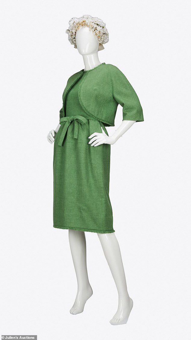 Grace's green Givenchy: While Princess of Monaco, she was expected to sell for $60,000 - $80,000