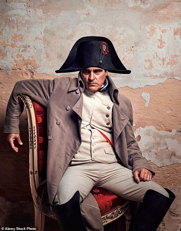 Joaquin Phoenix as Napoleon in Ridley Scott's drama