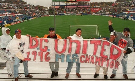 DC United fans celebrate the first MLS Championship