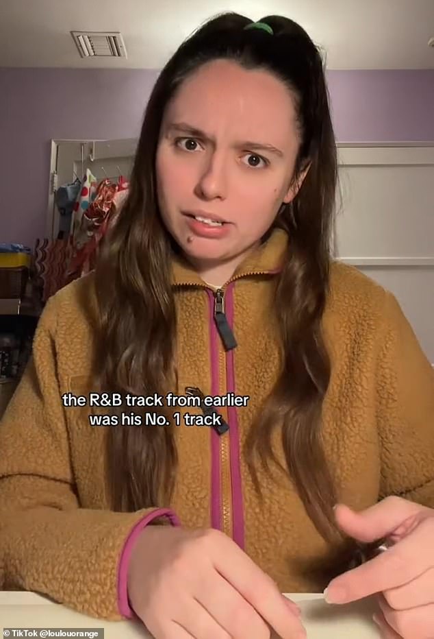 LA-based content creator Louisa Melcher posted a video in which she recalled looking through her boyfriend's playlist and being shocked when she discovered his top song