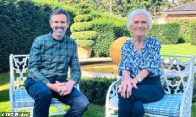 In one of the new episodes, fellow presenter Adam Frost (pictured left) visits 'Queen of Cakes' Mary Berry (pictured right) in her garden