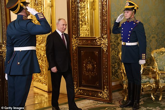 Vladimir Putin in the Kremlin on December 7, 2023