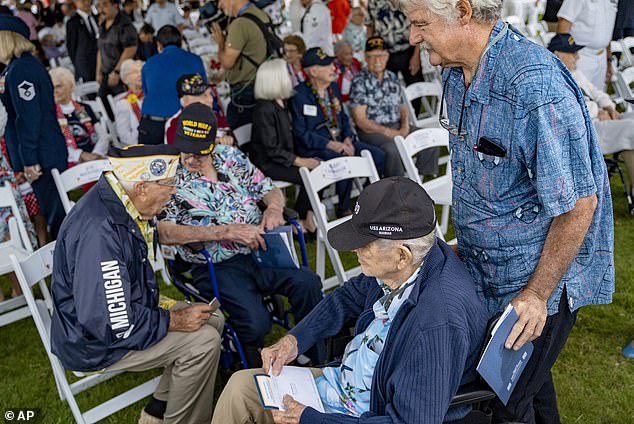 Five other survivors of the attack returned to Pearl Harbor Thursday for the ceremony commemorating the attack that pushed the United States into World War II.