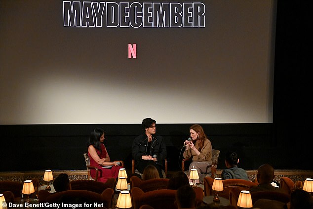 Before the film, the cast members came on stage to answer questions