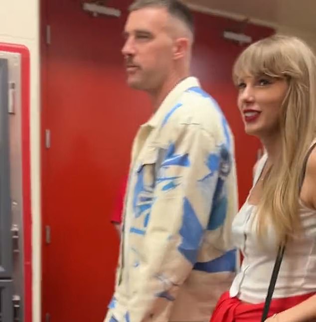 The couple was pictured leaving Arrowhead Stadium together later that evening