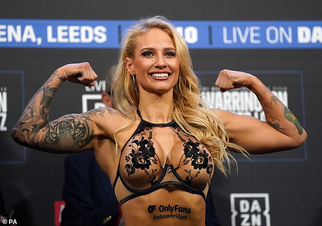 Bridges is also a popular figure on OnlyFans and isn't afraid to bare some flesh at weigh-ins to promote her fights