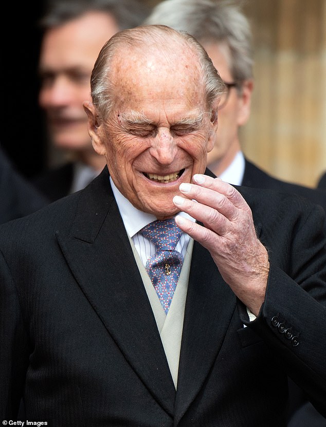 The late Duke of Edinburgh could certainly get feisty, but he also loved a good laugh, as he showed at Lady Gabriella Windsor's wedding in May 2019.