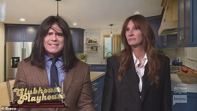 Andy and Julia took part in a hilarious rendition of Clubhouse Playhouse and reenacted an argument between Kyle Richards and Sutton Stracke on The Real Housewives Of Beverly Hills