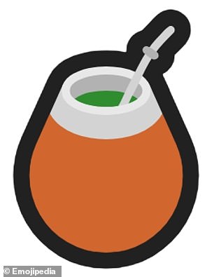 An emoji depicting yerba mate - a popular drink similar to coffee and tea - has also proven popular this year