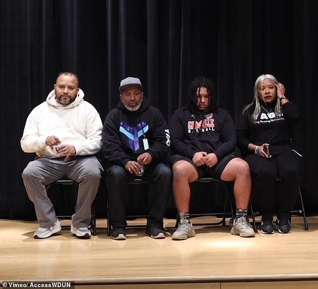 Medina's family spoke at a news conference Wednesday.  Present were uncle Efrahim 'Frank' Medina, father David Medina, brother David Medina Jr.  and Aunt Ludin DeAza (left to right)