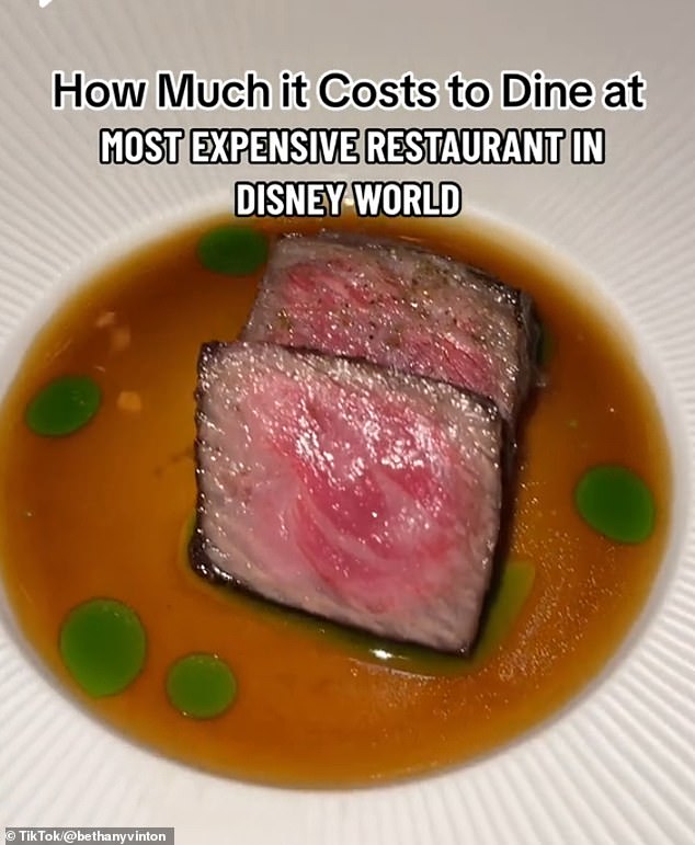 Recently, the Disney lover took to the video sharing platform to detail her dining experience at Victoria & Albert's