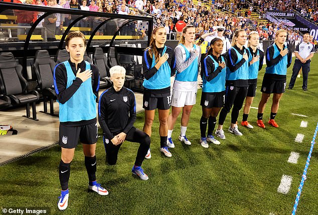 The football veteran first took a knee during the national anthem in September 2016