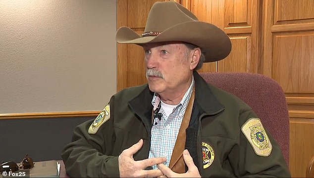 Sheriff Booth (pictured) said his office is conducting an internal investigation into Dewitt, who he described as a good employee