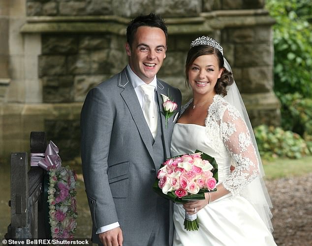 He gave a candid interview at the time and admitted he had 'let people down', before thanking his then wife Lisa Armstrong and co-star Dec for their support (Ant and Lisa at their wedding in 2006)