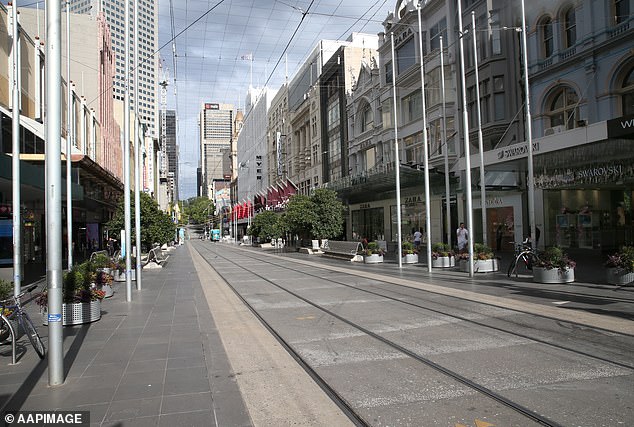 Mr Andrews acknowledged that announcing the lockdowns was one of the toughest decisions he had to make as state leader (photo Bourke Street Mall, Melbourne)