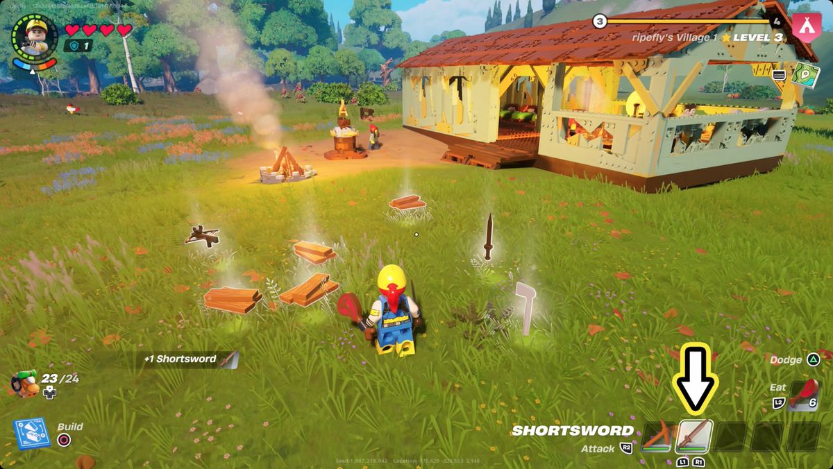 Lego Fortnite broken chests drop their contents