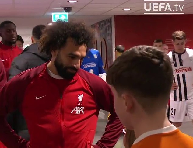 Salah then scored in Liverpool's Europa League match against Austrian side LASK