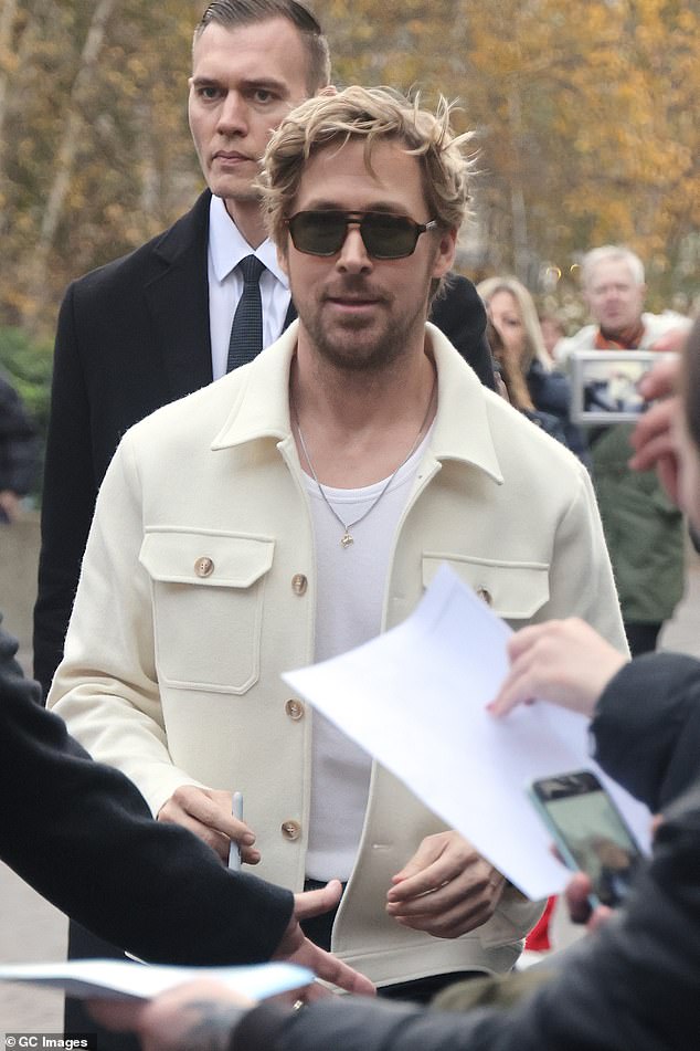 The co-stars attended another Q&A event at the BFI Southbank on Friday, and Ryan was spotted outside the event.