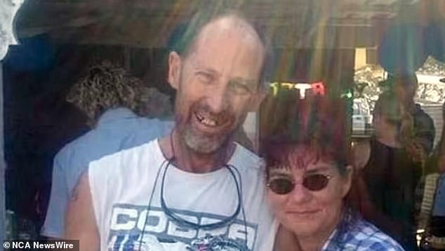 Alan Dare (pictured with his wife Kerry) was also shot by the Trains when he came to investigate the fires at the Wains Rd property.  Image: supplied