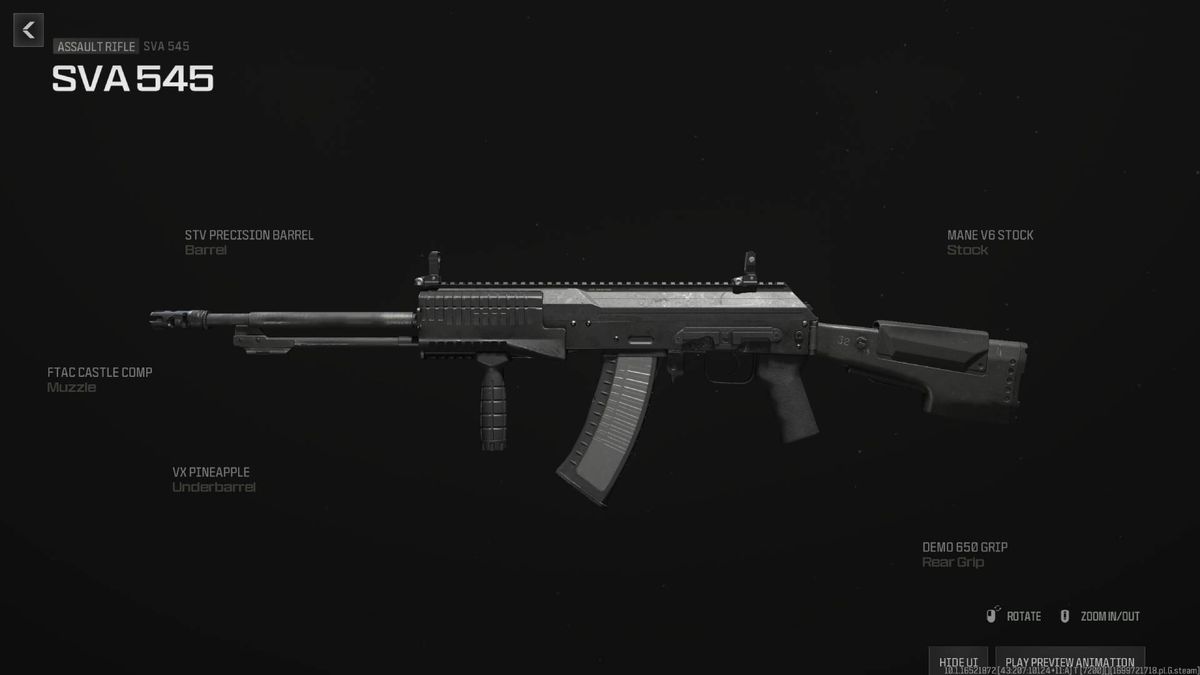 The SVA 545 in Modern Warfare 3.