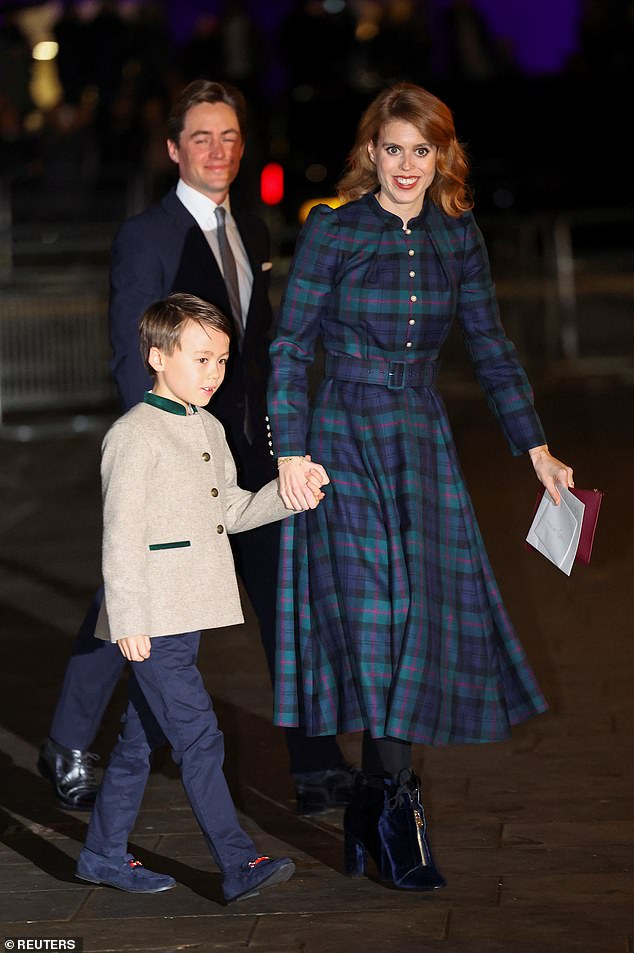 British Princess Beatrice and her family are also present at the event