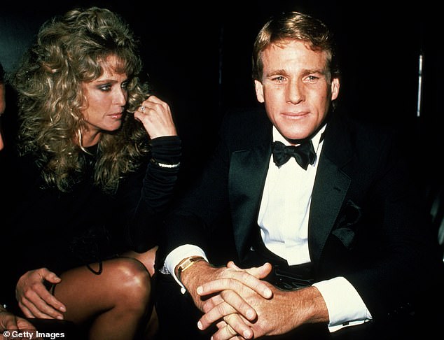 Ryan and Farrah began their whirlwind affair in 1979, when her marriage to much older actor Lee Majors was on the rocks;  Ryan and Farrah pictured in 1981