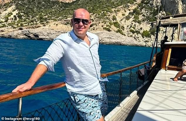 Michael van Gerwen took a boat trip earlier this year during his family holiday in Ibiza