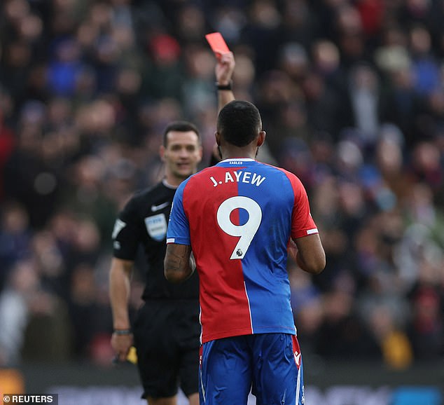 Madley surprised everyone in the ground when he produced a second yellow card before showing the Ghanaian a red card