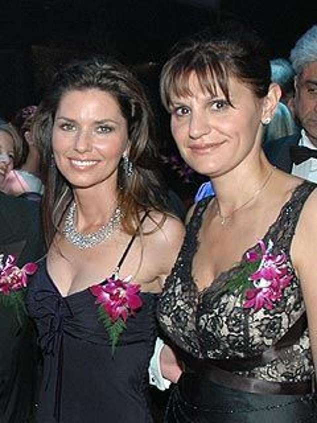 Shania is pictured with former best friend Marie-Ann, who came into her life as Lange's assistant and interpreter