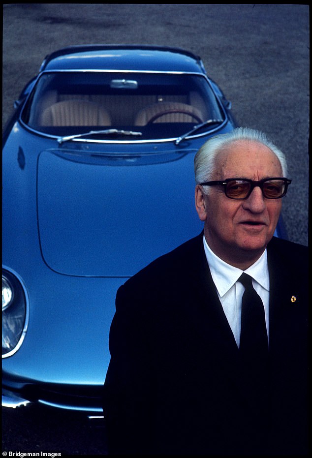 Pictured Enzo Ferarri (1898 - 1988) around 1975 when Brenda Vernor was working for the Italian legend