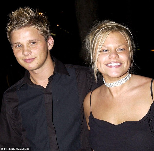 It aptly meant she missed his emotional tribute to his late mother - and her only child - Jade Goody, a fortnight ago (Jade and Jeff are pictured in August 2002)